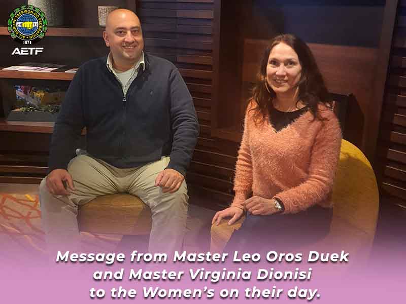 Message from Master Leo Oros Duek   and Master Viriginia Dionisi   to the Women’s on their day. thumbnail